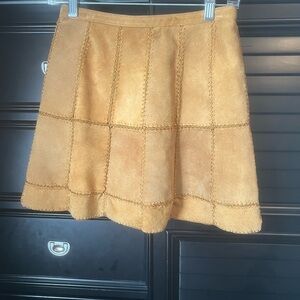 Tan Suede Skirt